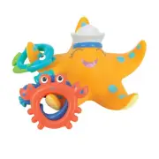 Nuby Starfish Ring Toss Bath Toy - Fun Colors & Textures - Developmental