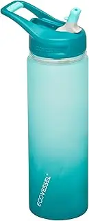 Eco Vessel Tritan Sports Water Bottle with Flip Straw Top