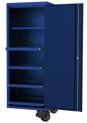 SP Tools SP44880BL - 27" USA Sumo Series Side Cabinet - 4 Roller Shelves & 1 Fixed Shelf - Blue/Black