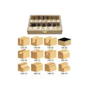 Timberline TRS-120 12-Piece Carbide Tipped Router Bit Starter Set 1/4 Shank