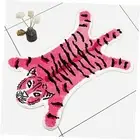 Tiger Shaped Rug Bath Mat Pink Tiger Bathroom Rug Non-Slip Door Mat Animals