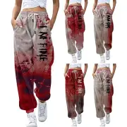 Women's Casual Drawstring Loose Fit Jogger Pants With Casual Pants Women Linen