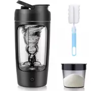 650ml Electric Shaker USB Rechargeable Efficient Fully Automatic Mixing Cup Black