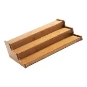 Bamboo Spice Rack Display Shelf Wooden Makeup Seasoning Seasoning Organizer