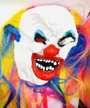 Halloween Clown Mask -Latex Creepy Scary Mask ( New )