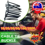 Automotive Zipper Straps Nylon Tie Buckles Heavy Duty Self-locking Zip Buckle