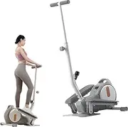 Steppers for Exercise Workout, Mini Stepper with Adjustable Armrest, 200kg Loading Capacity, Ultra-Quiet Step Machine Exerciser with LED Display & Non-Slip Pedal, for Full Body Training
