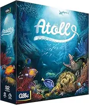 ALBI Atoll Family Strategy Board Game to Create a Coral Reef Ecosystem for 2-4 Players, Ages 12+