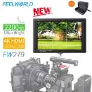 FEELWORLD FW279 7" 2200nit Ultra Bright on Camera Field Monitor Full HD for DSLR