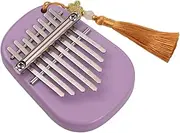 Labymos Kalimba Mini Thumb Piano 8 Keys Portable Musical Instrument Kalimba Thumb Piano with Tune Hammer Adult Beginners Interesting Party Travel Thumb Piano Instrument