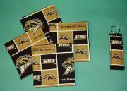 *COASTERS SET and/or KEYCHAIN key ring WESTERN MICHIGAN UNIVERSITY WMU Broncos