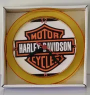 Harley Davidson 7" Gold novelty wall/desk clock Brand New Motorcycles Motorbike
