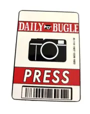 Marvel Daily Bugle Pin/Badge (From Spider-Man Blue Box) By Marvel Collector Corps - New, Sealed