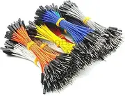 1P Double-Headed Line 2.54MM Rehearsal Terminal Connection Line 15CM Female to Female Male to Male Male to Female Single (Color : F to F, Size : 10 Sets_Black)