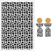 Briartw 10 Sheets Polymer Clay Transfer Paper - Per Sheet 5.82 x 3.93 inch Water-Soluble Transfer Sheets for DIY Clay Jewelry Making Disposable Stickers -Black and White Leopard Print