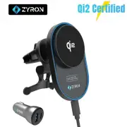 ZYRON 15W Qi2 MagSafe Wireless Car Charger Fast Charging Car Mount with FInd My