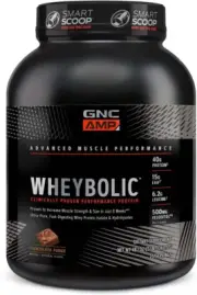 GNC AMP Wheybolic Whey Protein Powder Isolate with BCAA| Targeted Muscle Buildin