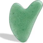 Gua Sha Facial Tool Green Aventurine Gua Sha Stone for Face Lifting Acupressure Lymphatic Drainage & Anti-Aging(Jade Gua Sha)