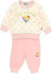 [LEE COOPER] Baby Girls' Jogging Bébé Fille Tracksuit, Rose, 3 Months, rose, 3 Months