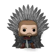 A Game of Thrones Ned Stark on Throne Pop! Deluxe