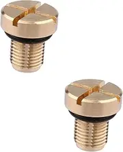 ASAKKURA 2pcs Car Coolant Air Bleeder Screw Radiator Bleeder Screw Compatible Coolant Bleed Easy Installation