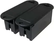9V Battery Box 2PCS Black Musical Accessories 9V Battery Case Holder for Active
