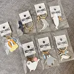 【現貨🌷】企鵝 金屬 鑰匙圈 吊飾 AQUATIC 鑰匙 收納 海豹 海豚 豆腐鯊 白鯨 日本進口 花園鰻 海洋生物