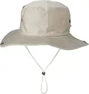 [N\A] NA Summer and Autumn Bucket Hats Men's Women's Sun Hats Bob Hats UV Protection Outdoor Fishing hat Wide-Brimmed Hats Men's Sunshade Solid Color Hats Male Khaki