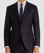 Canali Men's Blue Siena Classic-Fit Wool Blazer Coat Suit Jacket Size 56R