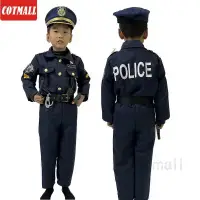 在飛比找蝦皮商城精選優惠-萬聖節服裝 兒童警察服角色扮演小孩遊戲服表演 萬聖節服裝 變