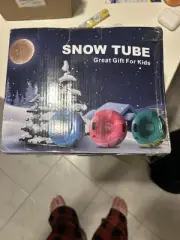3Pack Snow Tubes, Snow Sled for Kids and Adults, Cold-Resistant Inflatable Sn...