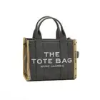 Marc Jacobs the Jacquard Mini Tote Bag Bronze Green New with Tags #66544