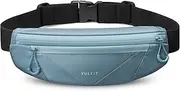 [VULKIT] Waist Fanny Pack Running Belt for Women Men Waterproof Bum Bag with Adjustable Buckle Elastic Strap Fits for Under 7'' Phones Hiking Walking Gift Travel Outdoors