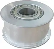 1pc OD 40mm Idler Timing Pulley For Width 15/20mm Timing Belt Bearing Idler Gear Pulley Without Teeth 5/6/7/8/10/12/15mm Bore(10mm,16mm)