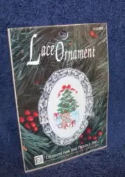 Designs For The Needle Counted Cross Stitch Lace Ornament Kit - Tree