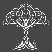 1- 5.5x5.5 inch Stencil, (VA-76) Celtic Tree Of Life (6mil)