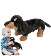 Dachshund Stuffed Animal - Soothing weinerr Dog Stuffed Animal | Huggable Soft Cute Dog Themed Stuffed Plush Toys | Dachshund Plush Animals for Cuddles and More Imaginative Play