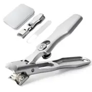 Lux German Nail Clippers Grip for Men, The UltraSharp Fingernail Silver