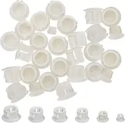 [DOITOOL] Plastic Hole Plugs 120pcs Dust Plug Hole Plug Chair End Caps Plugs Nail Hole Filler Door Hole Cover Wall Hole Cover Video Games Jam s Dust Stoppers Piggy Bank White Outdoor