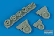 WHL148009 1:48 Wheelliant F-16C Falcon Weighted Wheels Good Year for Block