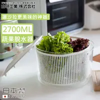在飛比找PChome24h購物優惠-【日本山研工業】日本製蔬果清洗脫水機/手轉瀝水籃/洗米器-小