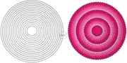 DzIxY Round Lace Background Metal Cutting Dies for Card Making Kit Embossing Paper Die Cuts Set Scrapbook Stencils Supplies Machine Templates
