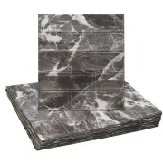 20pcs 3D Wall Panels Peel and Stick 13.8"x15.2" Brick, Marble Black and White