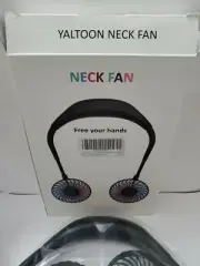 YAltoon Neck Fan personal Fan USB Rechargeable Mini Fan black.