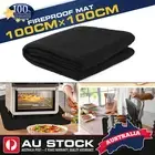 MODIGT 100*100cm Fireproof Firepit BBQ Grill Smoker Wood Burner Stove Floor Mat
