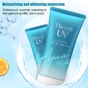 New Biore KAO Aqua Rich Watery Essence Sunscreen SPF 50+PA+++ UVA UVB Protection