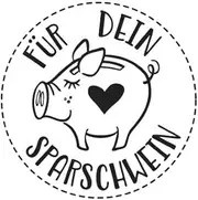Rayher 29154000 Stamp Für Dein Sparschwein, 3cm ø
