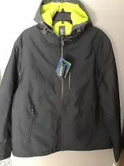 VRY WRM Turbo Jacket Parka Hooded Mens Octane Grey/Violet Sz XXL #F64460 NWT A2