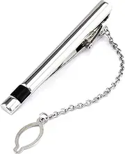 [HAMKVBPR] Men's Tie Clips Metal Silver Men's Tie Bar Men's Business Tie Clip for Business Wedding