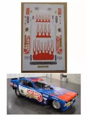 Tom McEwen Mongoose II Plymouth Duster 1/64 scale AutoWorld, Tyco AFX Aurora
